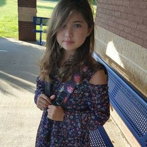 Girls floral cold shoulder Boho dress